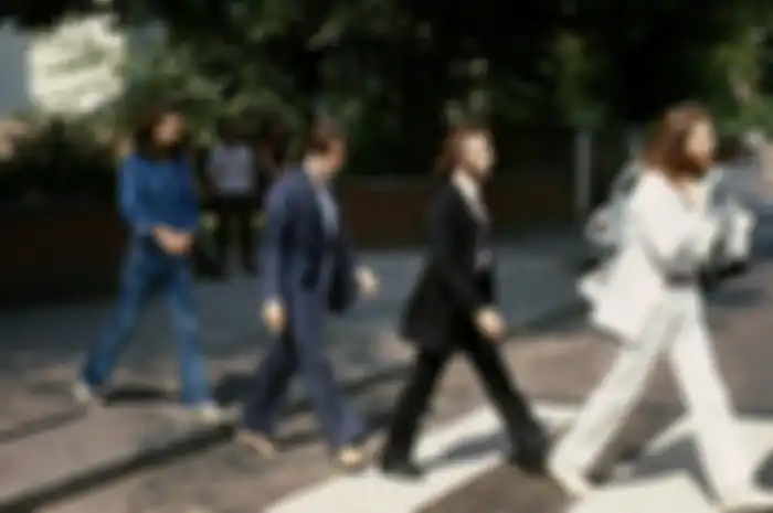 The Beatles di zebra cross Abbey Road