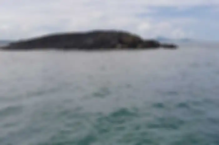Sebuah pulau kecil muncul di laut desa Teinema, kecamatan Wuar Labobar, kabupaten Kepulauan Tanimbar, Maluku pascagempa berkekuatan 7,5 magnitudo mengguncnag wilayah tersebut, Selasa dinihari (10/1/2023)
