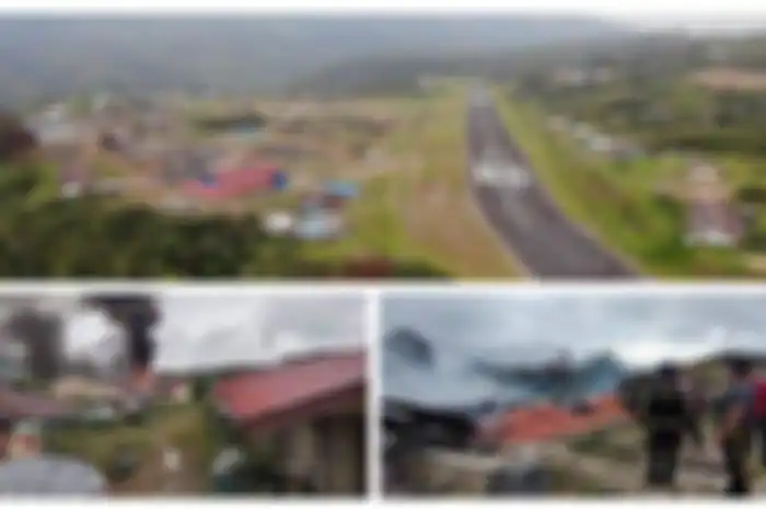 KKB Papua dilaporkan telah melakukan pembakaran gedung sekolah dan penembakan pesawat di Distrik Oksibil, Kabupaten Pegunungan Bintang, Senin (9/1/2023).