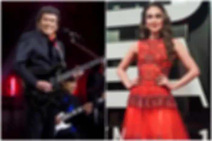 Luna Maya terpukau dengan penampilan Rhoma Irama yang nyanyikan lagu BTS berjudul Butter