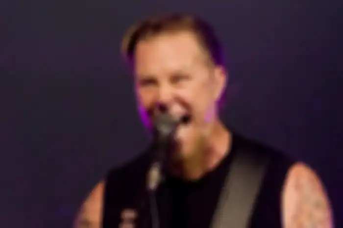 James Hetfield of Metallica performing live at O2 in London, UK, 15 September 2008.