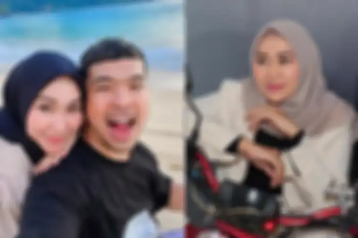 Kolase foto Septia Yetri Opani dan Putra Siregar