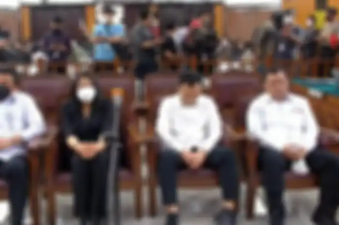 Terdakwa Ferdy Sambo, Putri Candrawathi, Ricky Rizal dan Kuat Ma'ruf dalam persidangan 