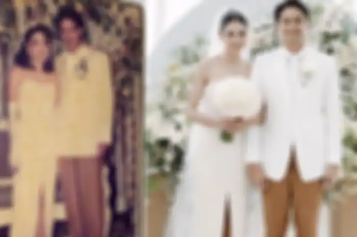 Mikha Tambayong pakai gaun pengantin yang dipakai ibunya saat menikah