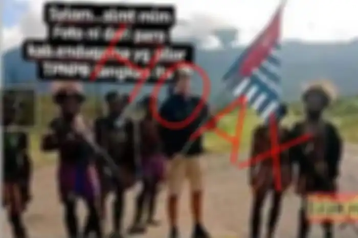 Beredar foto WNA mengibarkan bendera Bintang Kejora dinarasikan KKB Papua sebagai pilot Susi Air
