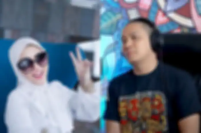 kolase foto Syahrini - Ressa Herlambang