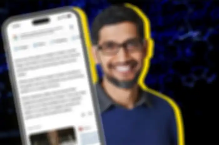 ChatBot AI Google Bard dan CEO Google Sundar Pichai.