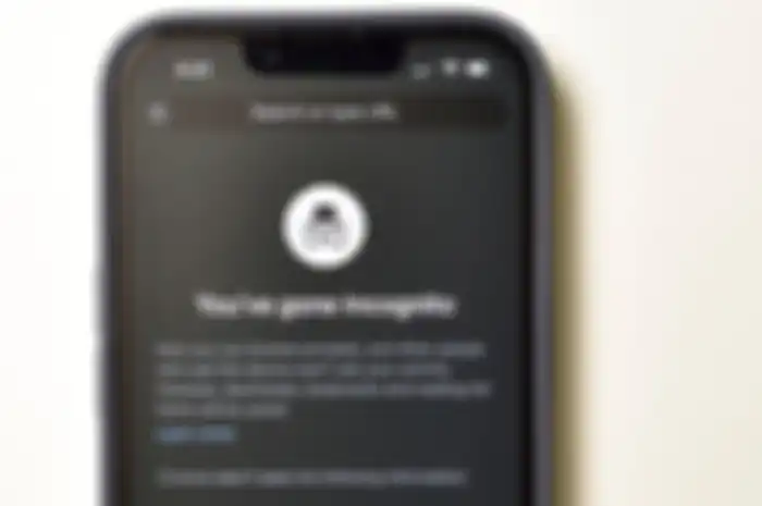 Tab Incognito di Google Chrome iPhone.