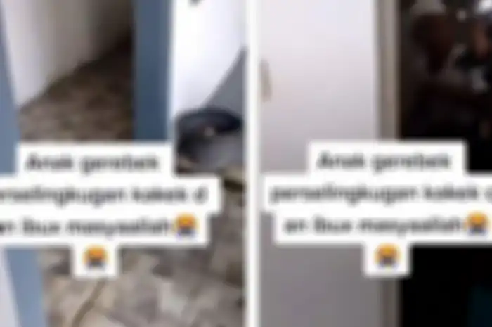 Anak gerebek ibu selingkuh dengan kakek di toilet.