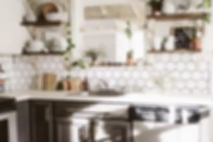 Ilustrasi dapur bergaya natural