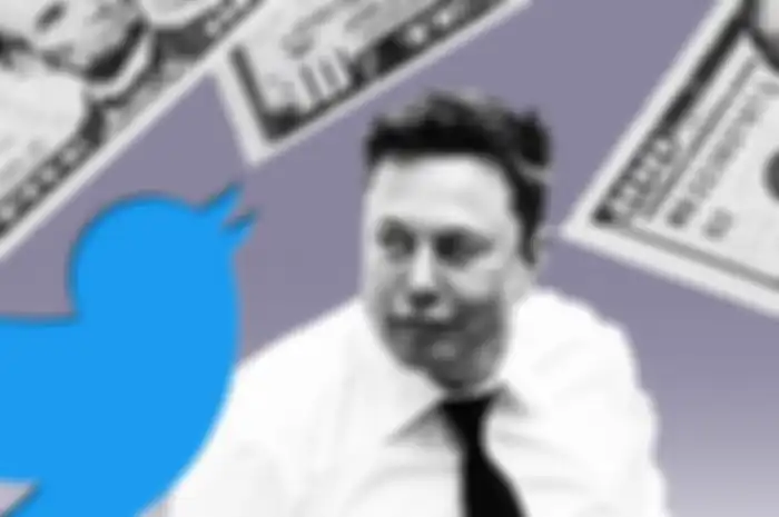 Ilustrasi Elon Musk dan Twitter yang kini menerapkan autentikasi dua faktor via SMS berbayar. 