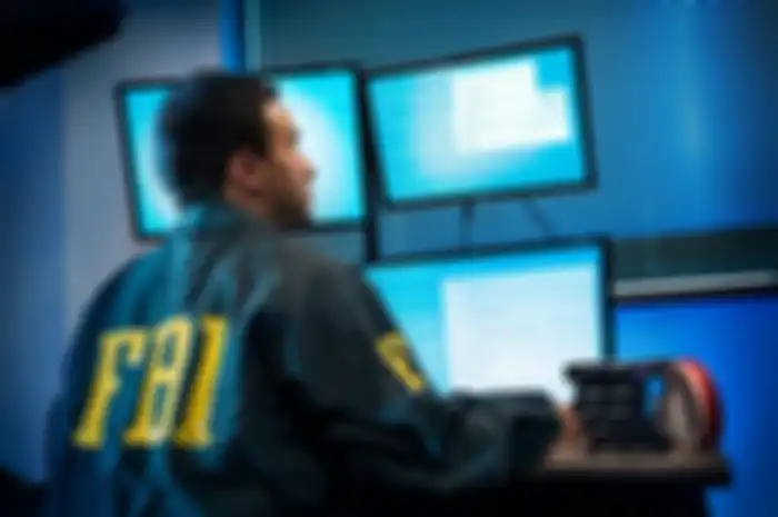 Ilustrasi jaringan komputer FBI diserang hacker.