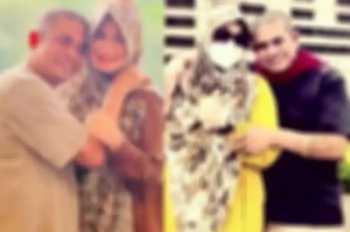 Foto mesra Umi Yuni dengan Abah Agam yang disebut sebagai suami baru dari ibunda Alvin Faiz 