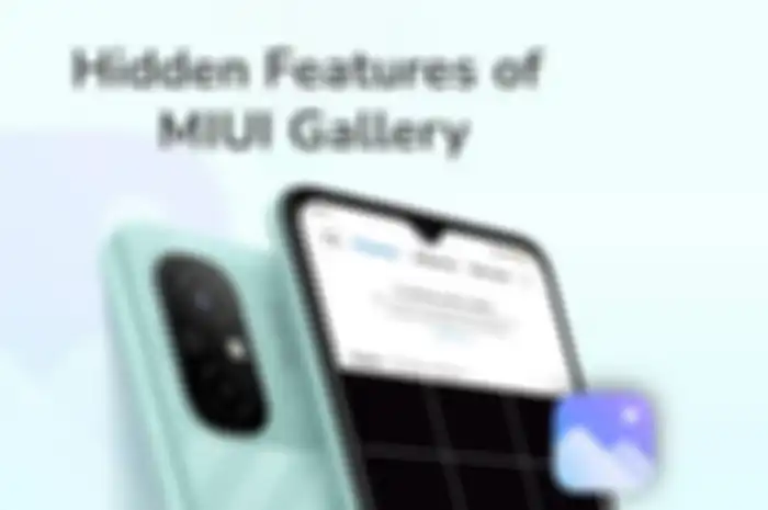 Ilustrasi tambahan fitur baru pada Galeri MIUI.