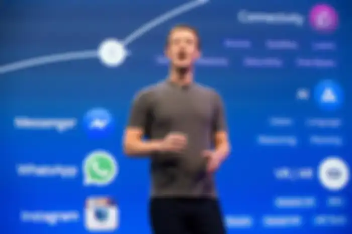 Ilustrasi CEO Meta, Mark Zuckerberg yang membentuk tim khusus AI untuk aplikasi WhatsApp, Messanger dan Instagram. 