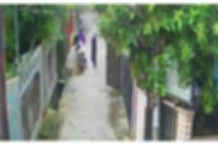 CCTV dua wanita korban pembunuhan yang jasadnya dicor semen di Bekasi Utara, Kota Bekasi. 