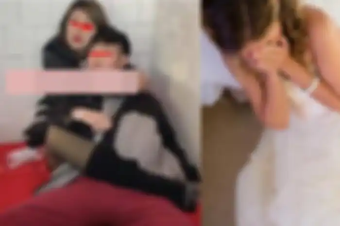 Mempelai wanita pilu, suaminya malah dipeluk mantan pacar di kamar pengantin
