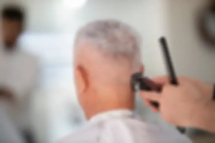 Ilustrasi rambut beruban.