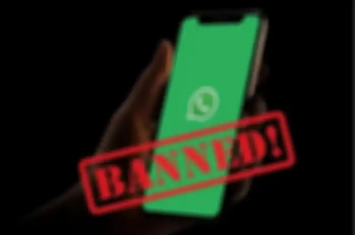 Ilustrasi kaun WhatsApp diblokir.