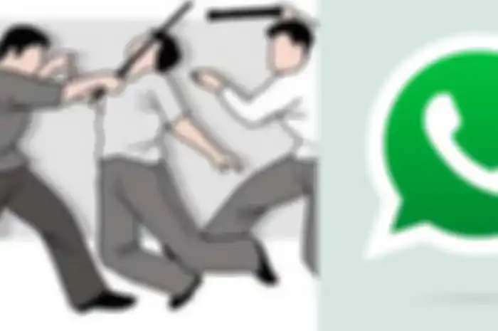 Siswa SMP dikeroyok gara-gara tak aktid di grup WhatsApp.