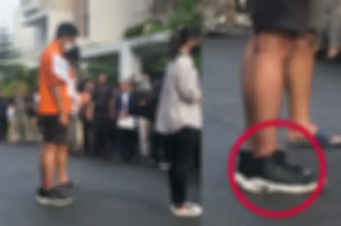 Mario Dandy pakai sepatu branded saat rekonstruksi