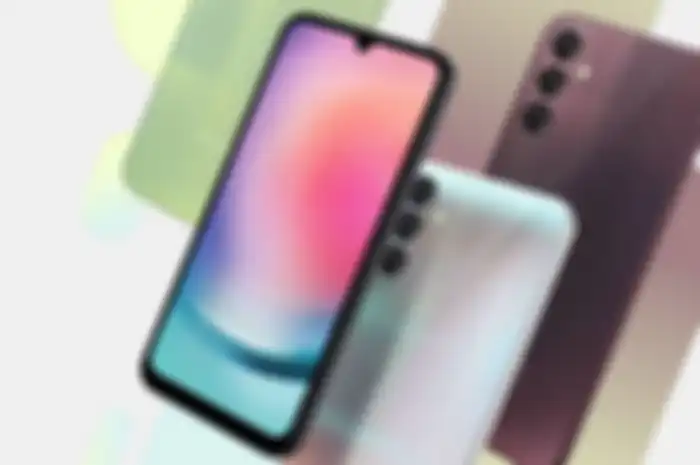 Gambar render Samsung Galaxy A54 yang menunjukan 4 varian warna menarik.