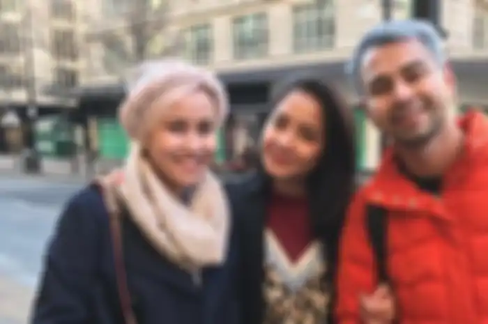 Mimi Bayuh dengan Raffi Ahmad dan Nagita Slavina 
