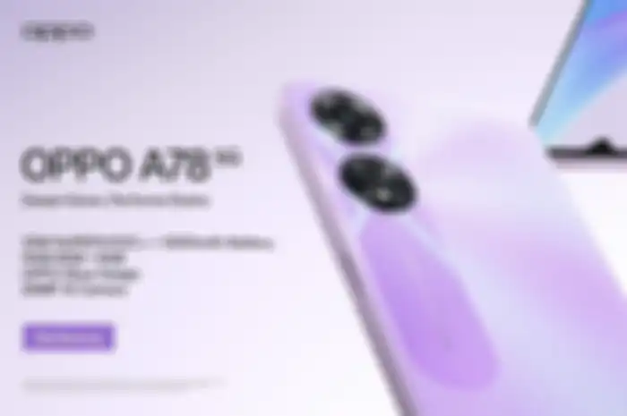 Poster promosi OPPO A78 5G yang telah resmi di Indonesia pada Rabu, (21/3/2023)