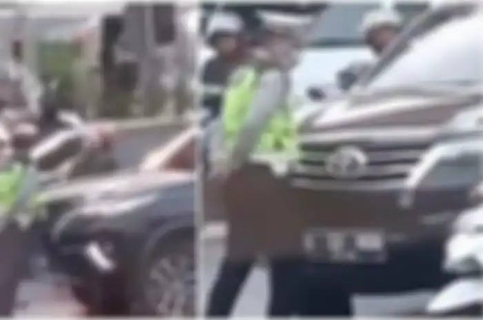 Viral, polisi diseruduk mobil Toyota Fertuner di kawasan Rawa Buaya, Cengkareng, Jakarta Barat