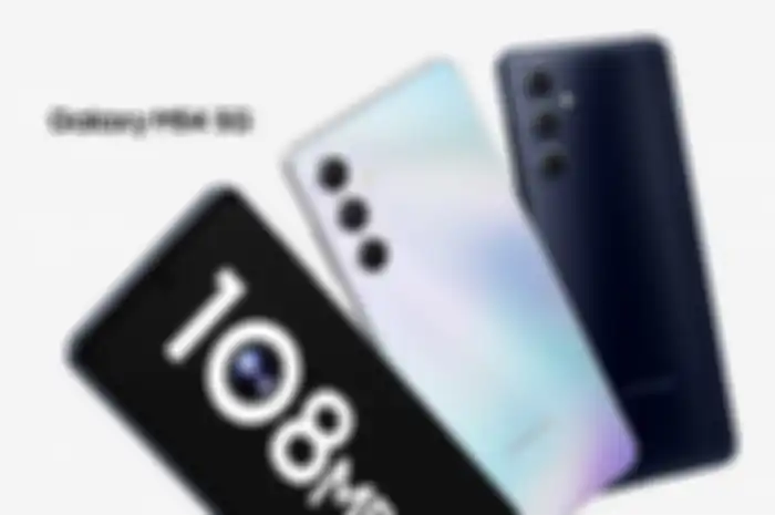 Tampilan Samsung Galaxy M54 yang diam-diam diluncurkan dengan spesifikasi hp menarik seperti Kamera 108MP dan eSIM. 
