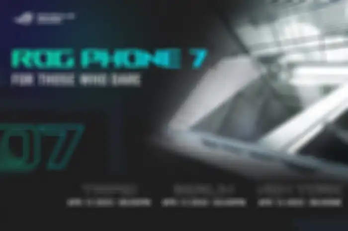 Poster peluncuran global HP gaming ROG Phone 7.