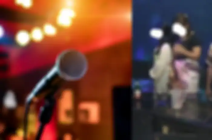 Seorang pria terjaring razia saat asyik nyanyi di tempat karaoke.