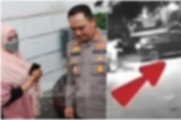 Ninik (kiri) berbincang dengan Kapolrestabes Surabaya Kombes Pol Pasma Royce.  
