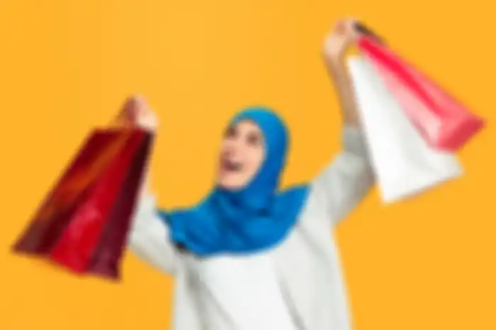 ilustrasi belanja baju lebaran