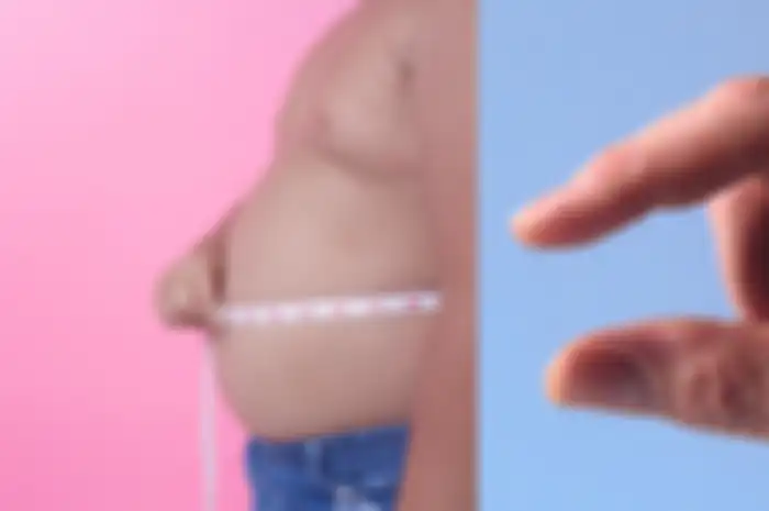 Ilustrasi pria gemuk memiliki penis kecil?