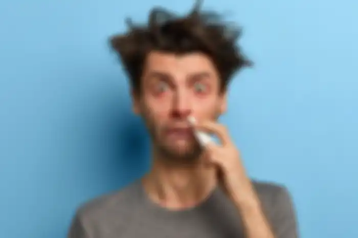 Ilustrasi hidung mampet sebelah