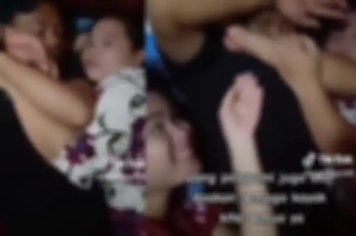 Karlina menunjukkan momen tidur bertiga dengan suami dan istri pertama 