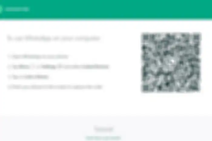Tampilan WhatsApp Web