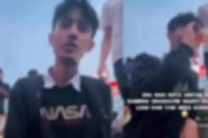Vicky, siswa SMA yang rela jalan kaki sejuah 16 kolometer untuk pergi sekolah. KIsahnya viral di medsos. 