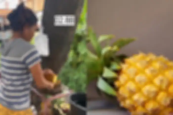 Viral video wanita kupas nanas dalam waktu 45 dtk