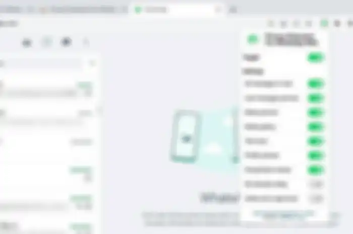 Cara membuat chat WhatsApp web blur.