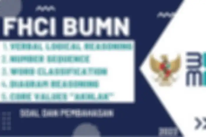 Ilustrasi contoh soal TKD BUMN 2023 tipe Word Classification