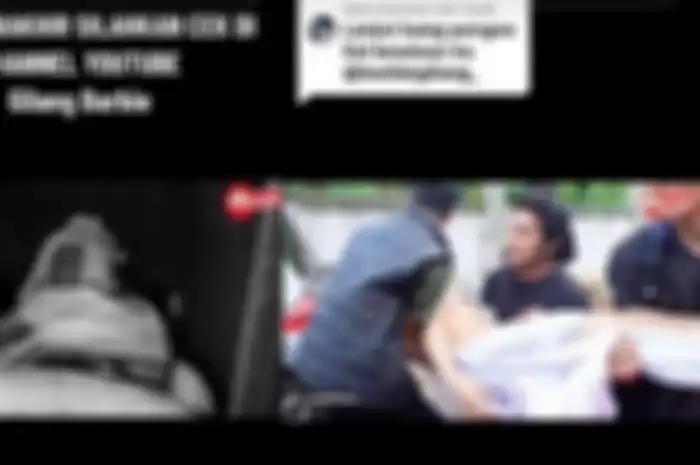 Viral aksi youtuber Gilang Barbie yang dikubur hidup-hidup dengan lilitan ular. 