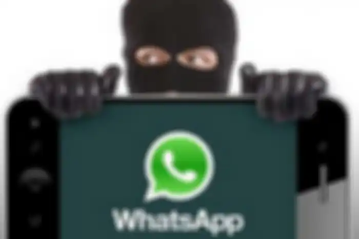 ilustrasi penipuan online via WhatsApp.