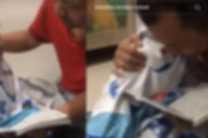 Bocah perempuan itu malah menangis kencang