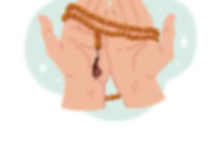 Illustrasi Berdoa