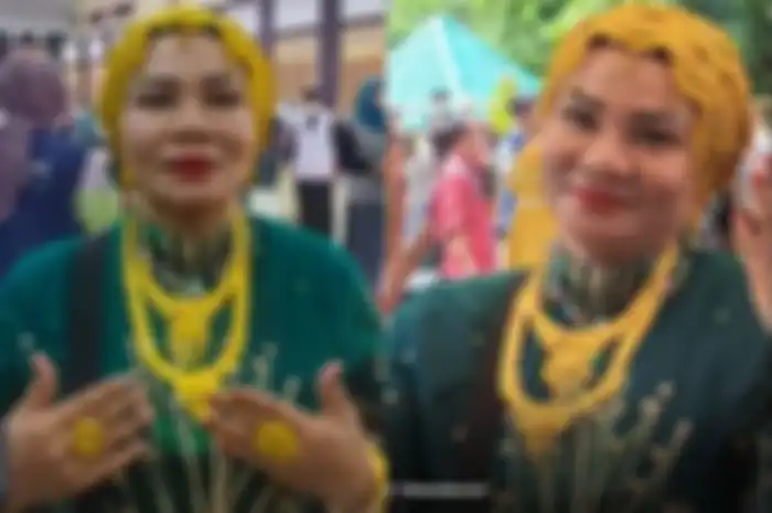 Jemaah haji viral lantaran berpenampilan nyentrik.
