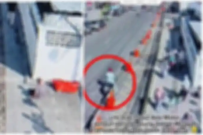 Tangkap layar video viral pengemis pura-pura lumpuh di Jogja, dijemput pria bermotor hingga berujung ditangkap polisi. 