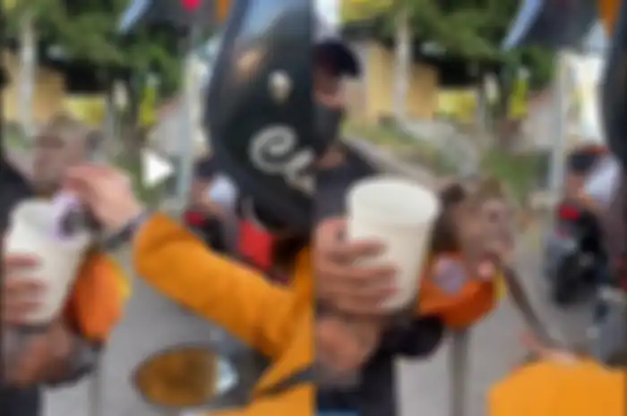 Viral di TikTok wanita nyaris diserang monyet usai berikan uang.