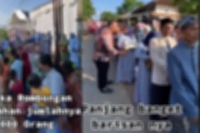 Viral di TikTok rombongan pengantin mencapai 1000 orang.